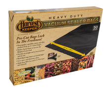 Load image into Gallery viewer, Harvest Keeper Black / Black Precut Bags 15 in x 20 in (50/Pack)