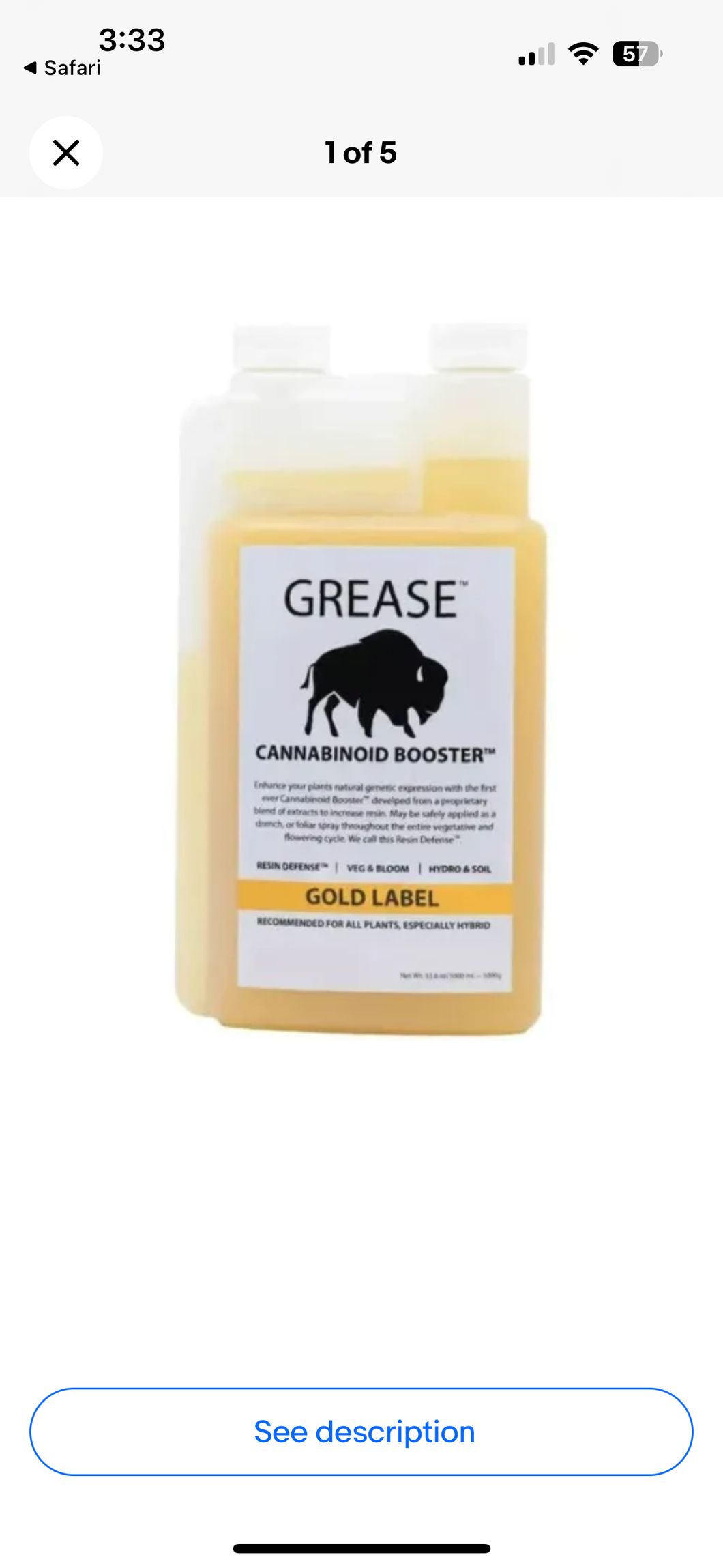 GREASE ™ Gold Label (TRI-BOOSTER) 250ml