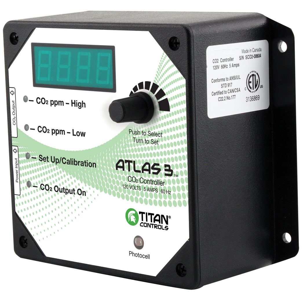 Titan Controls Atlas 3 - Day/Night CO2 Monitor/Controller