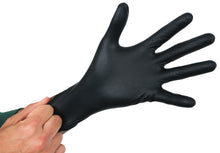 Load image into Gallery viewer, Grower&#39;s Edge Black Powder Free Diamond Textured Nitrile Gloves 6 mil - Large (100/Box)
